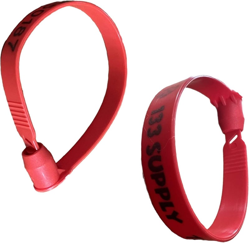 133 SUPPLY 200 Red Plastic Truck & Trailer Seals - Freight Load Security Seals - Image 3